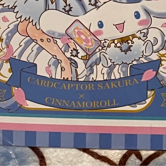 Cardcaptor Sakura Cinnamoroll Blanket Sanrio Japan Anime Blue Pink White Tan - Picture 6 of 11